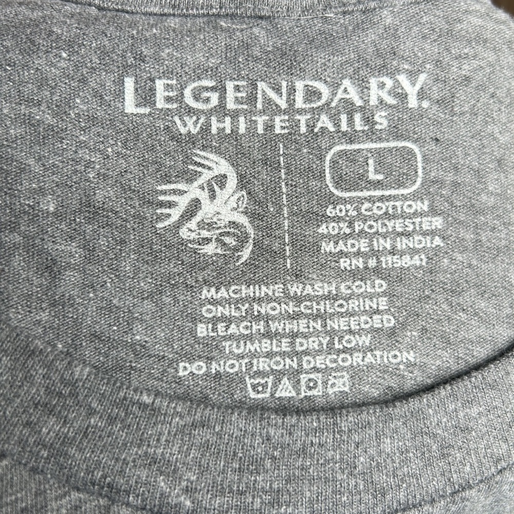 Legendary Whitetails Men’s Short Sleeve T-Shirt - Land of The Free - Size Large - Picture 4 of 6